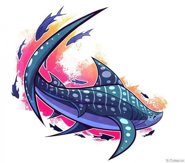 Стилизованная акула