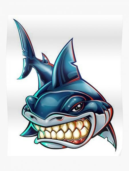 Стилизованная акула