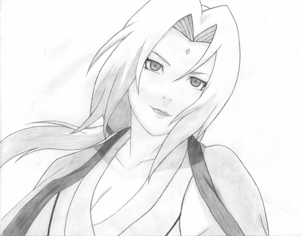 Цунаде Сенджу раскраска