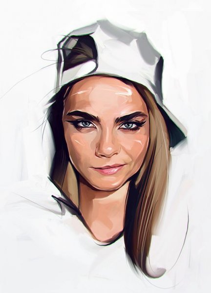 Векторный портрет стилизованный