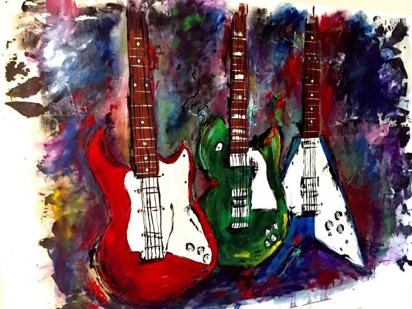 Электрическая гитара арт