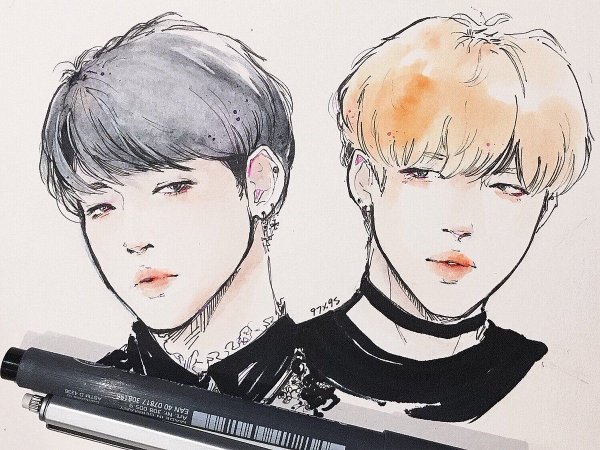 Рисунки БТС арты