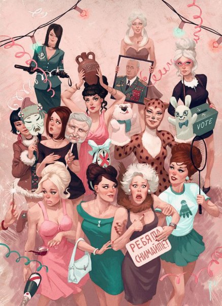 Владимир Козак художник пин ап