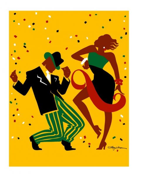 Иллюстрации в стиле джаз