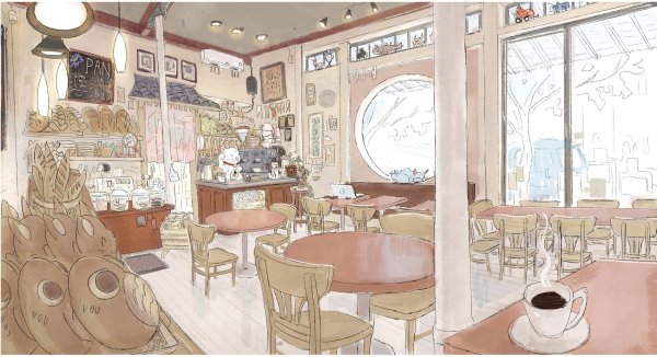 Аниме кофейня