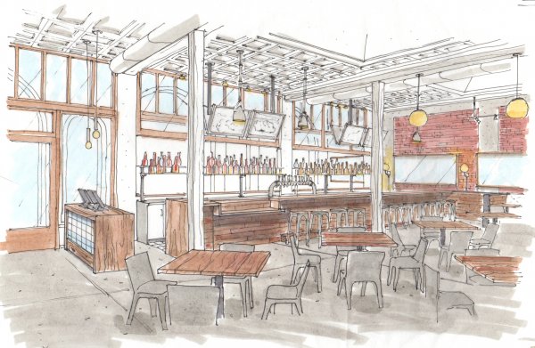 Эскиз кафе