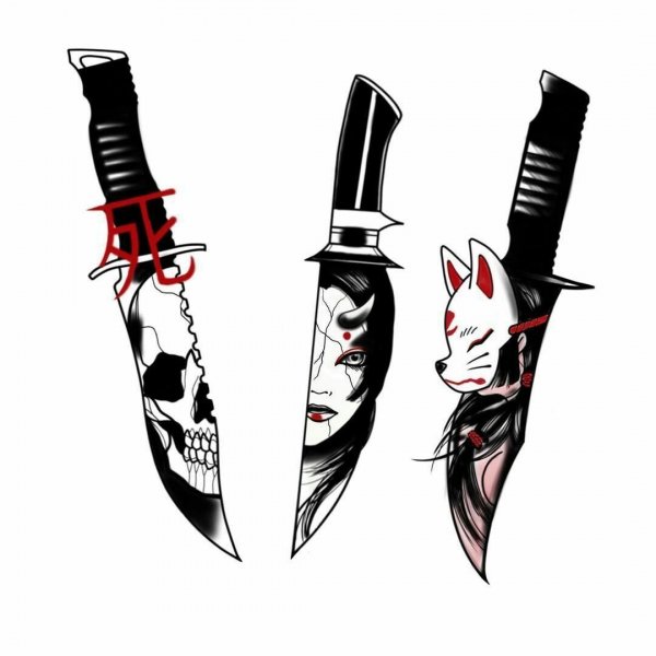 Нож бабочка в руке