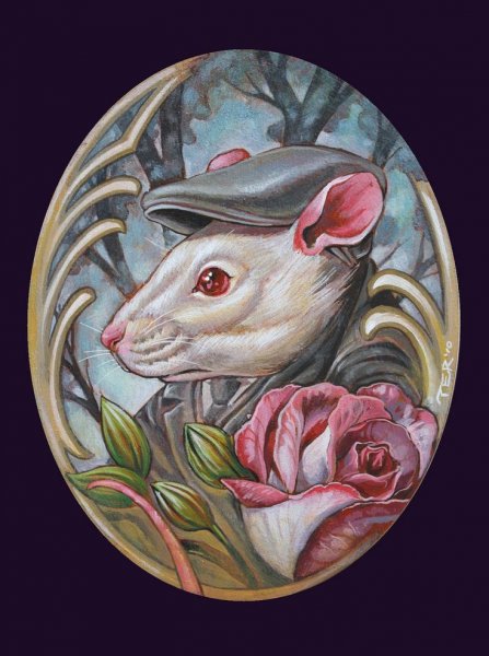 Крыса милая иллюстрация