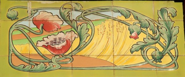 Растительный орнамент арт нуво Модерн