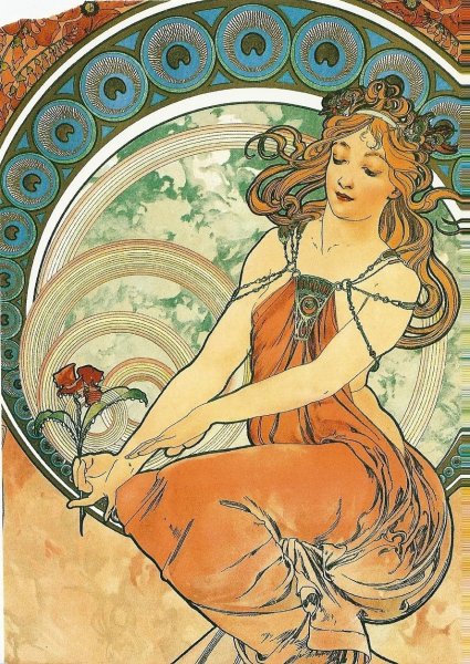 Рисунки в стиле ар нуво
