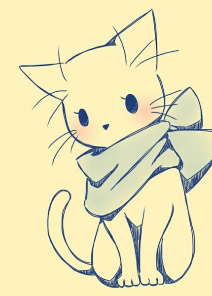 Девушка карандашом