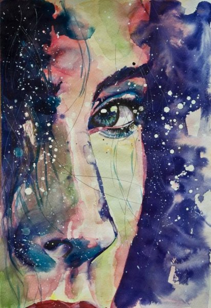 Рисунки акварелью современные