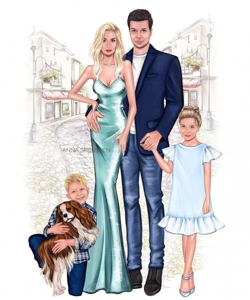 Арт Анастасии Касьяновой семья