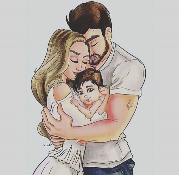 Пары в мультяшном стиле