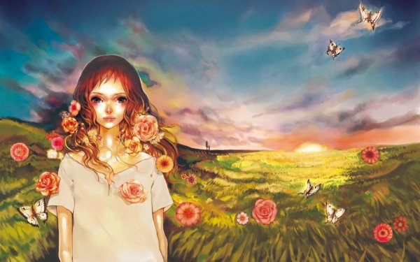 Девочка лето арт