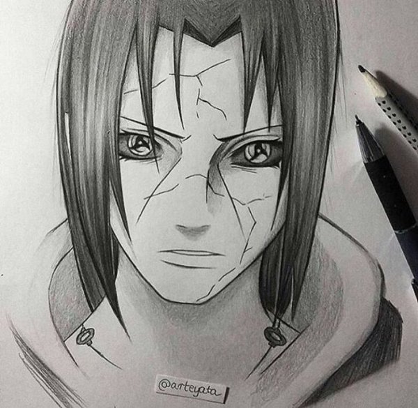Итачи Учиха набросок