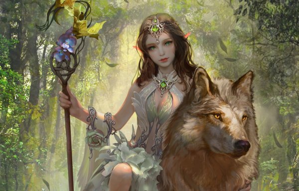 Девушка и волк фэнтези