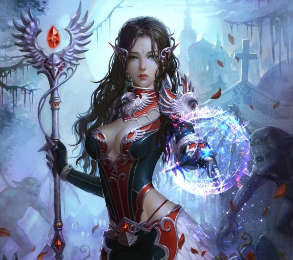 Красивая женщина фэнтези