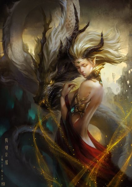 Девушка и дракон фэнтези