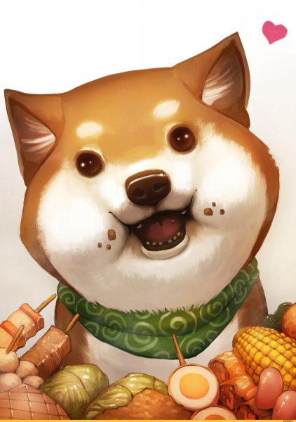 Сиба ину пес арт