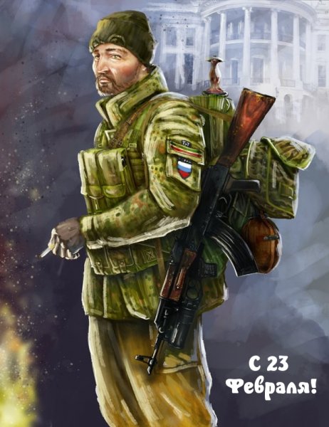 Русский солдат арт