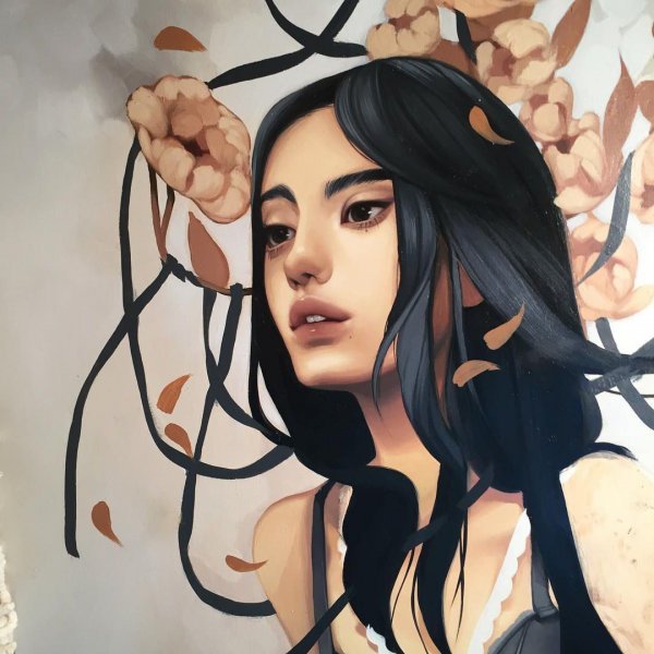 Девушка рисунок арт