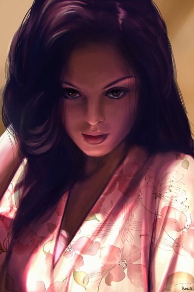 Красивая девушка арт