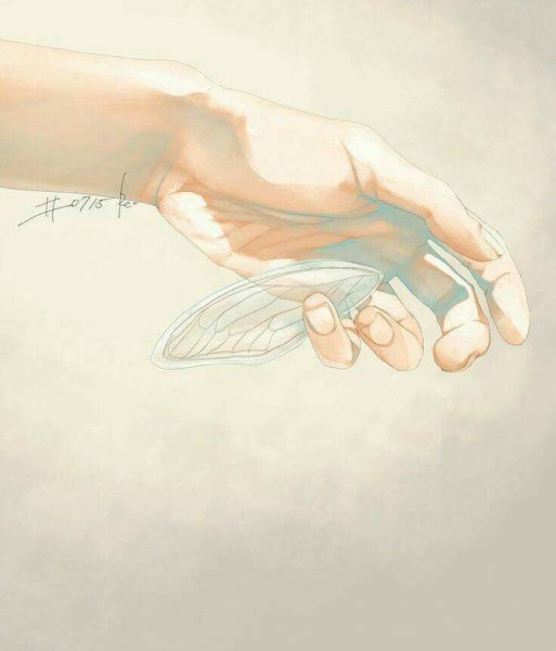 Руки акварелью