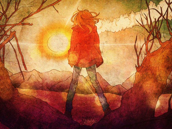 Солнечная девочка арт