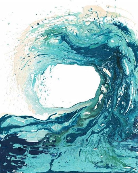 Абстракция волны живопись