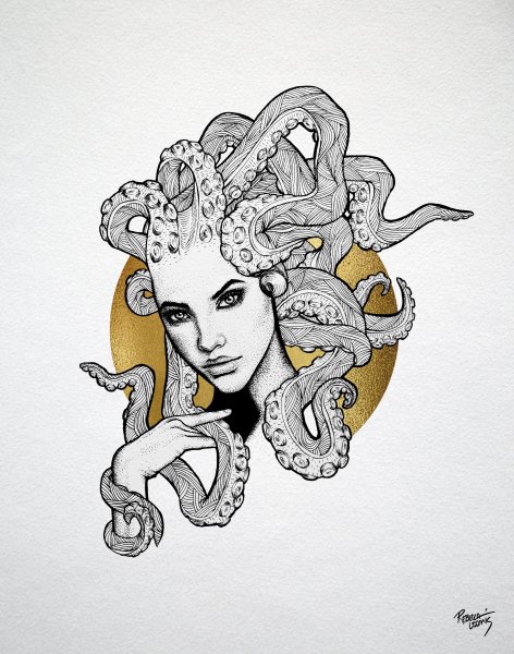 Медуза Горгона Графика