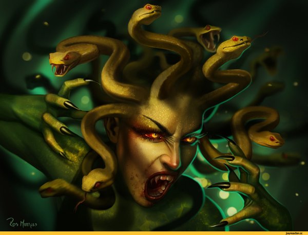 Мифические существа медуза Горгона