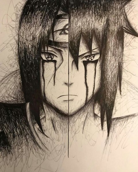 Итачи и Саске скетч