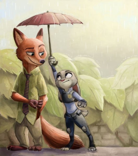 Ник Уайльд и Джуди Хоппс арт