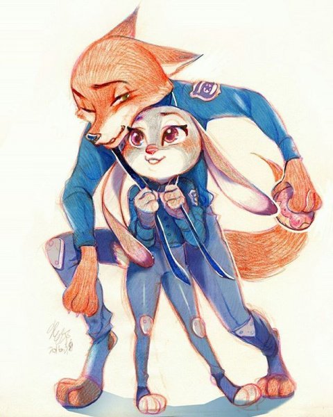 Джуди Хопс и ник люди