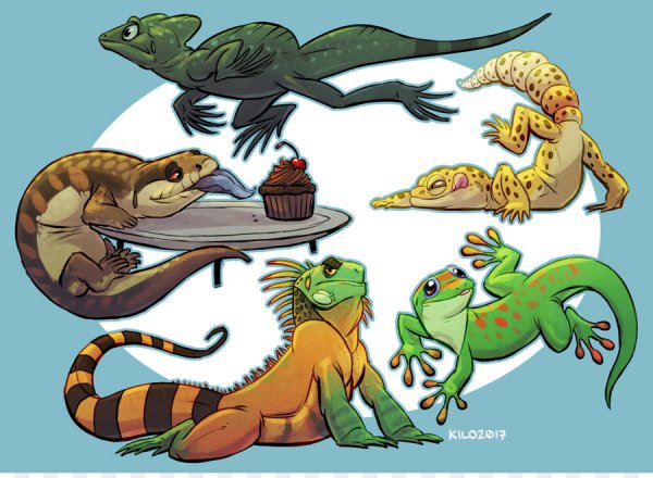 Ящерицы арты