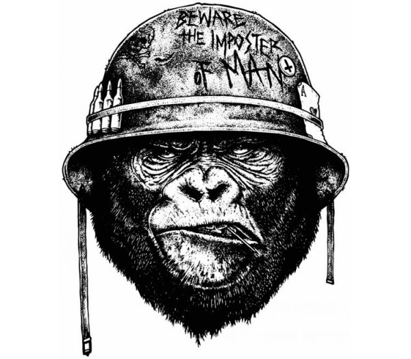 Горилла в каске