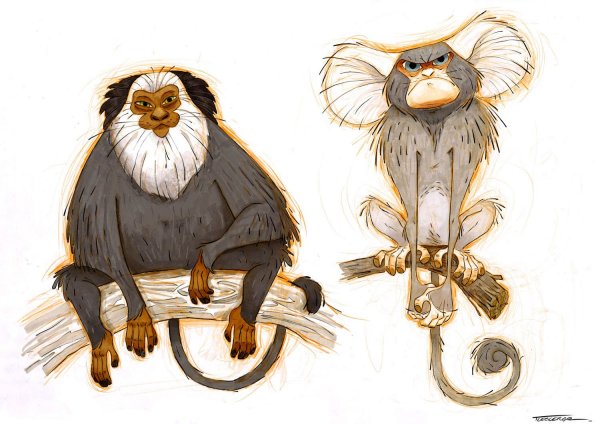 Рисование Illustrator обезьяна