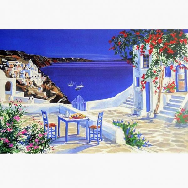 Картины греческих островов Санторини