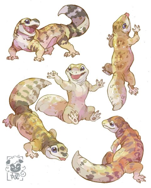 Мультяшные Гекконы