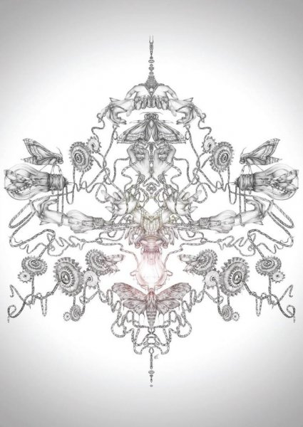 Интересный эскиз люстры