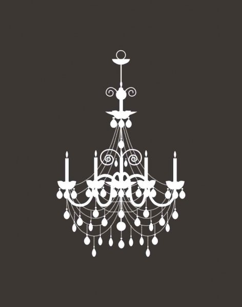 Трафарет люстра
