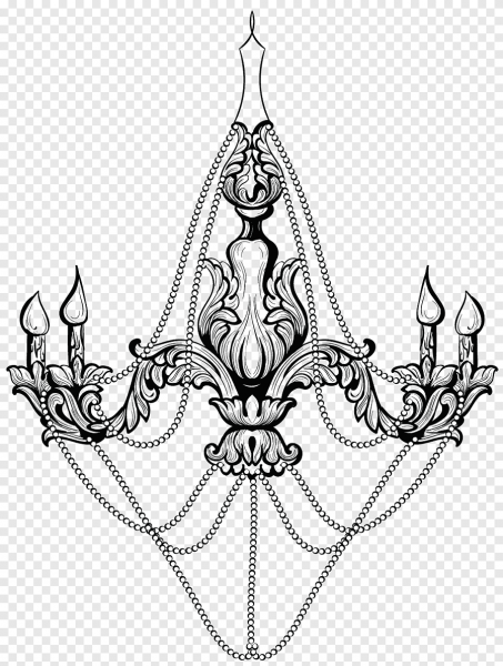 Люстра силуэт вектор