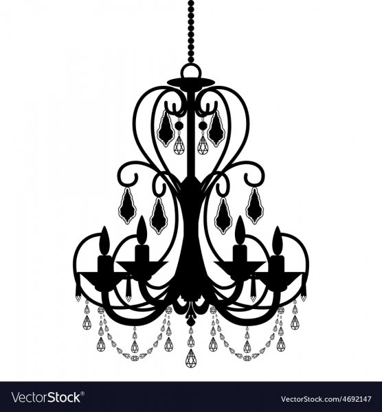 Chandelier Stencil