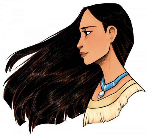 Покахонтас рисунок