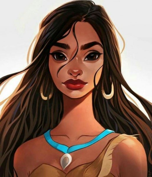 Принцессы Дисней Покахонтас лицо