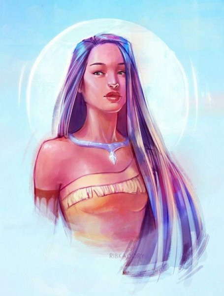 Покахонтас Дисней арт