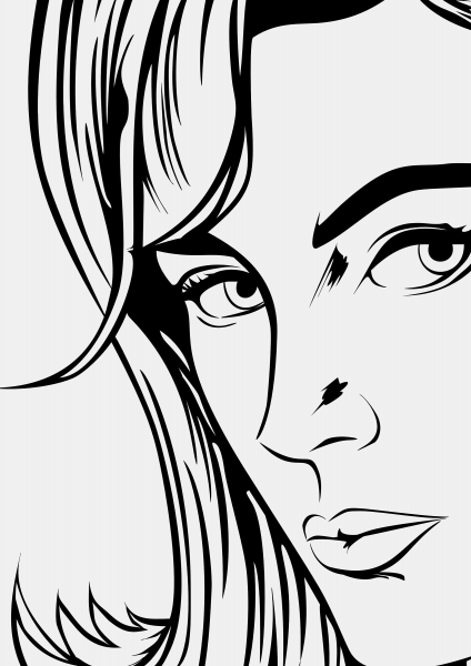 Набросок женского лица