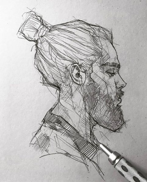 Рот карандашом