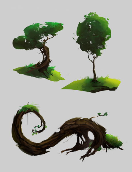 Деревья концепт арт